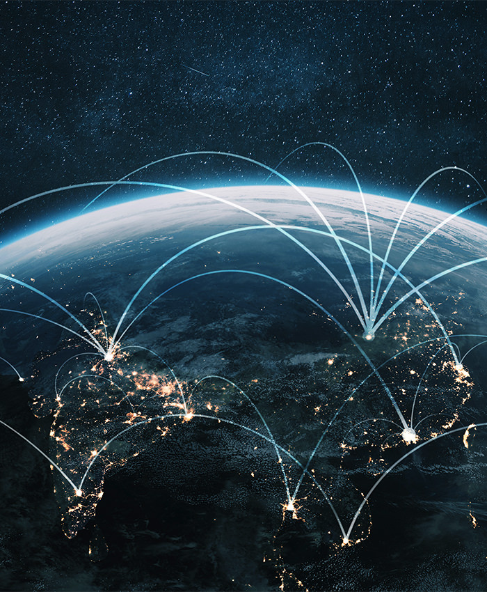 A virtual network across the globe